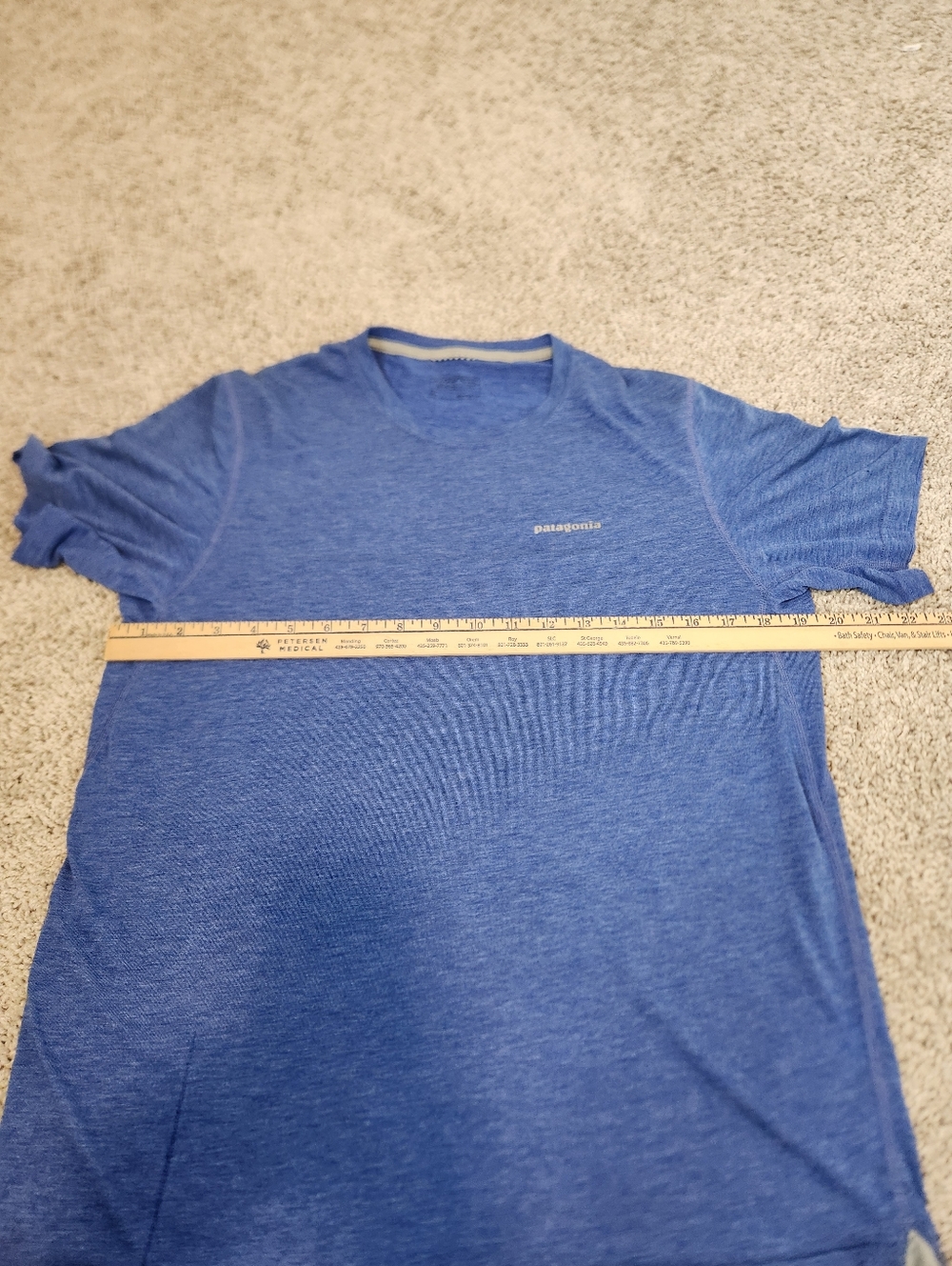 Patagonia Mens Short-Sleeved Nine Trails Shirt Size Medium - Picture 5 of 7